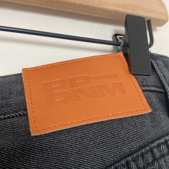 PRINCESS POLLY HOLLY ASYMMETRIC STRAIGHT LEG JEAN BUTTON FLY BLACK DENIM SIZE 6 - Picture 10 of 16